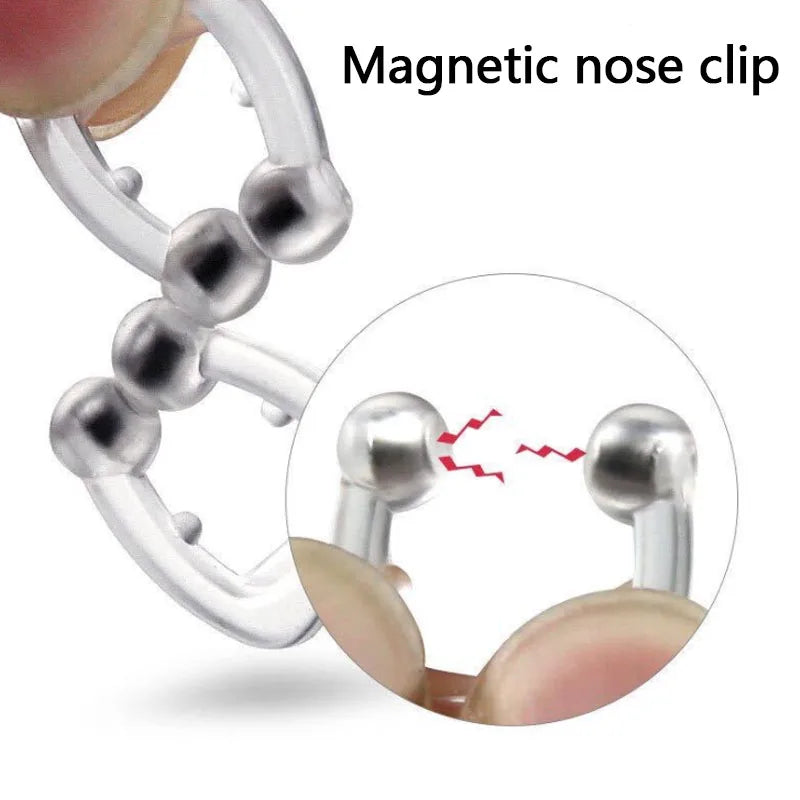 Magnetic Anti Snoring Silicone Anti Snore Nose Clip Tray Sleeping Aid Apnea