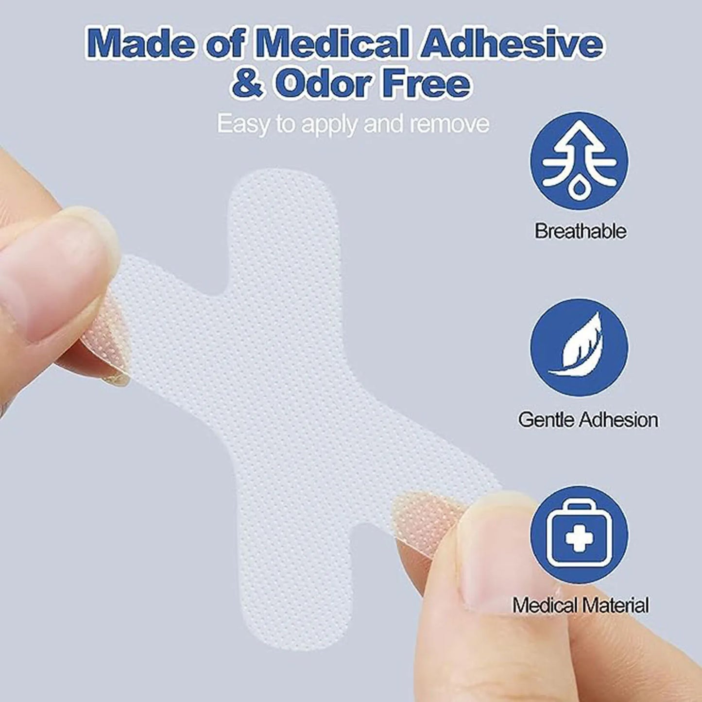 Anti Snoring Mouth Tape Transparent Breath Nasal Strips Right Aid Stop Snoring Nose